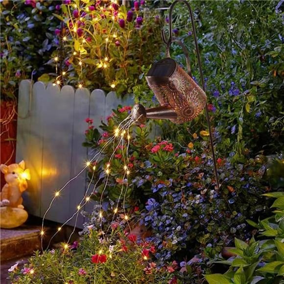 Accents 1 Pack Outdoor Solar Watering Can Garden Light Metal